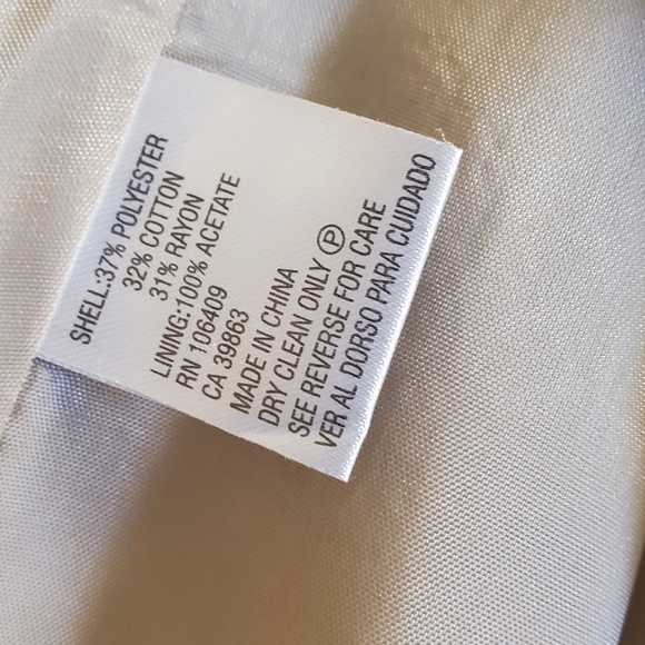 ANTONIO MELANI Tan 3/4 Sleeve Blazer Jacket Size 14 - Picture 7 of 7